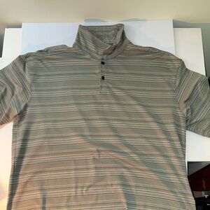 Nike Golf, Striped Green Men's Golf Shirt